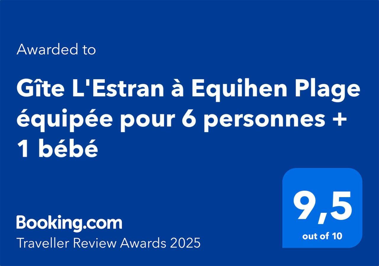 Gite L'Estran A Equihen Plage Equipee Pour 6 Personnes + 1 Bebe Eksteriør billede